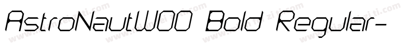 AstroNautW00 Bold Regular字体转换